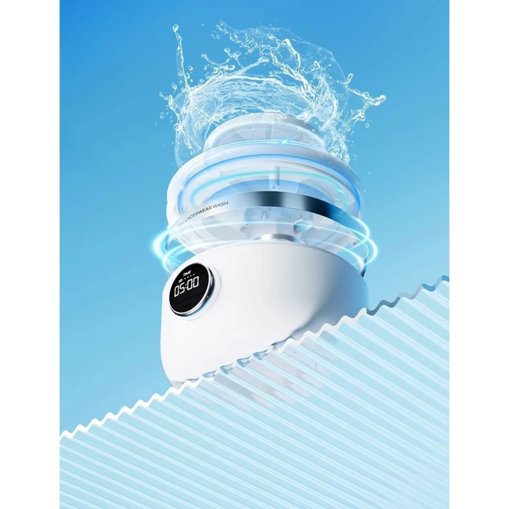 2025New Rechargeable Mini Washing Machine for Underwear Portable Small Laundry Machine for SocksAXEW - Image 5