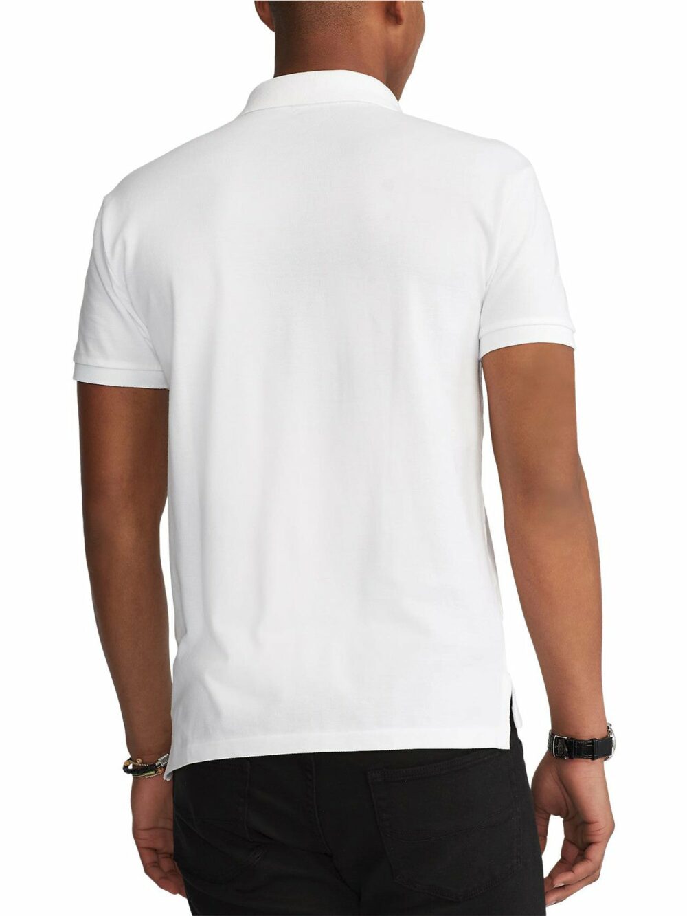 Slim Fit Mesh Polo Shirt - Image 4