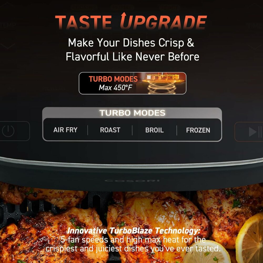 COSORI Air Fryer TurboBlaze, 6L Compact Design - Image 2