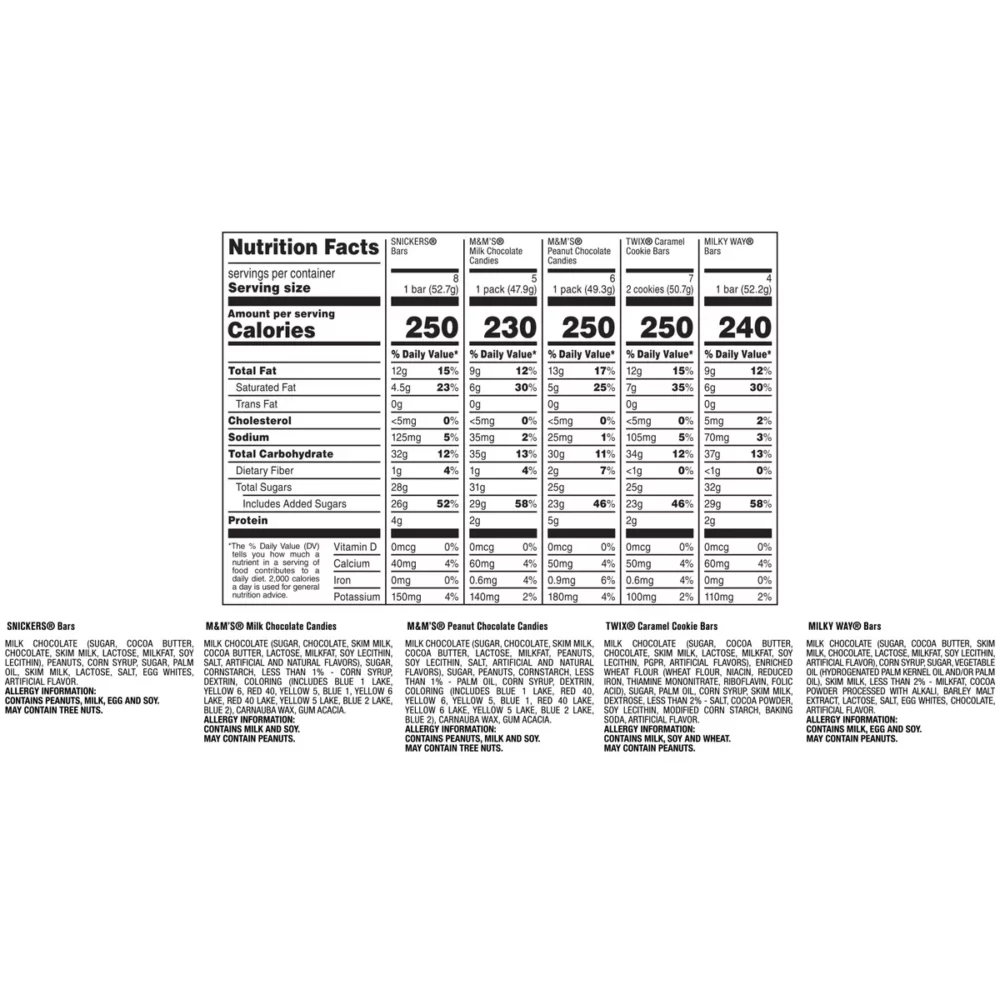 Mars 30ct Full Size Candy Variety Pack - Image 6