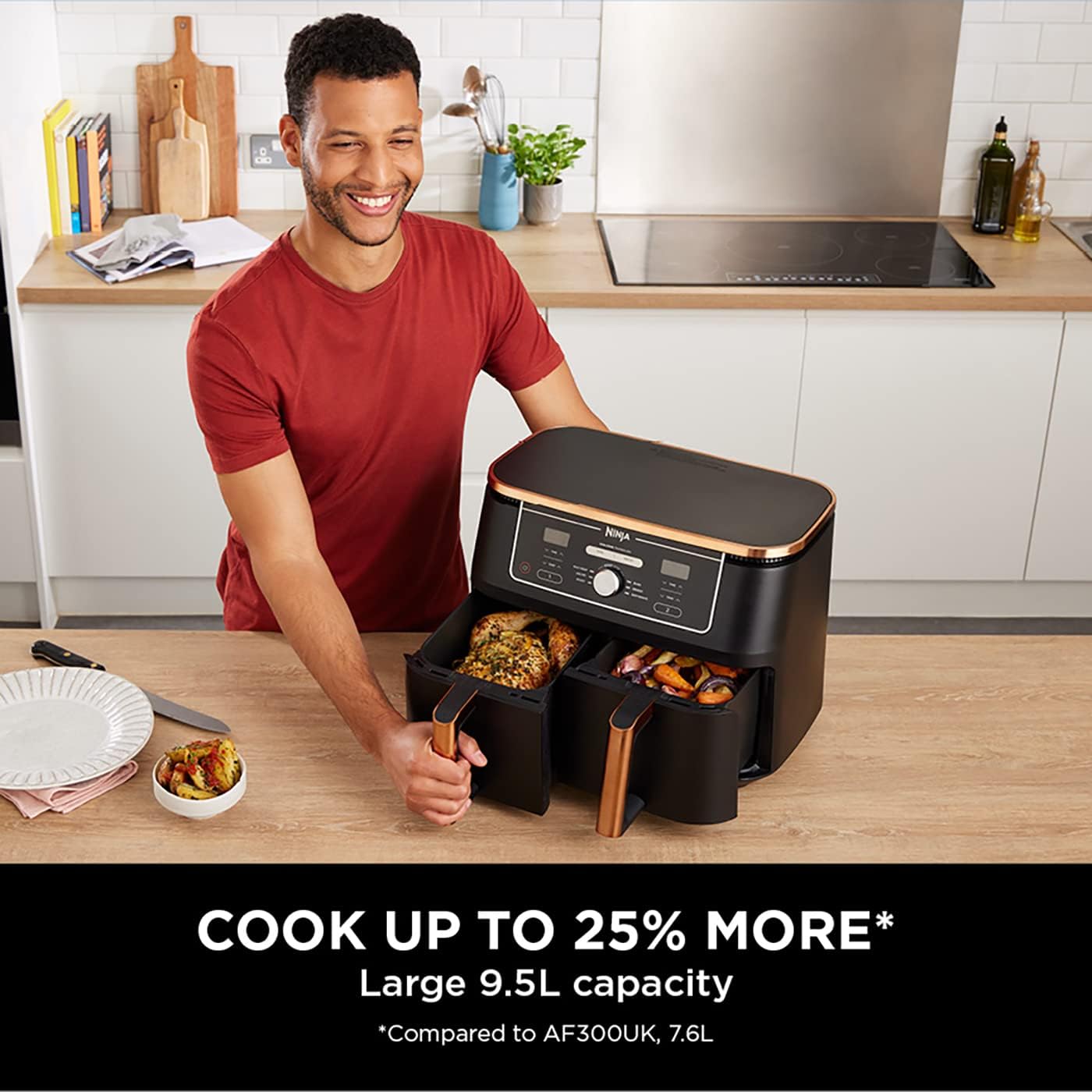 Big Sale-Foodi Dual Zone Digital Air Fryer, 2 Drawers, 7.6L, 4-in-1 , Fast Delivery from Selangor + 2 Years Warranty - Image 5