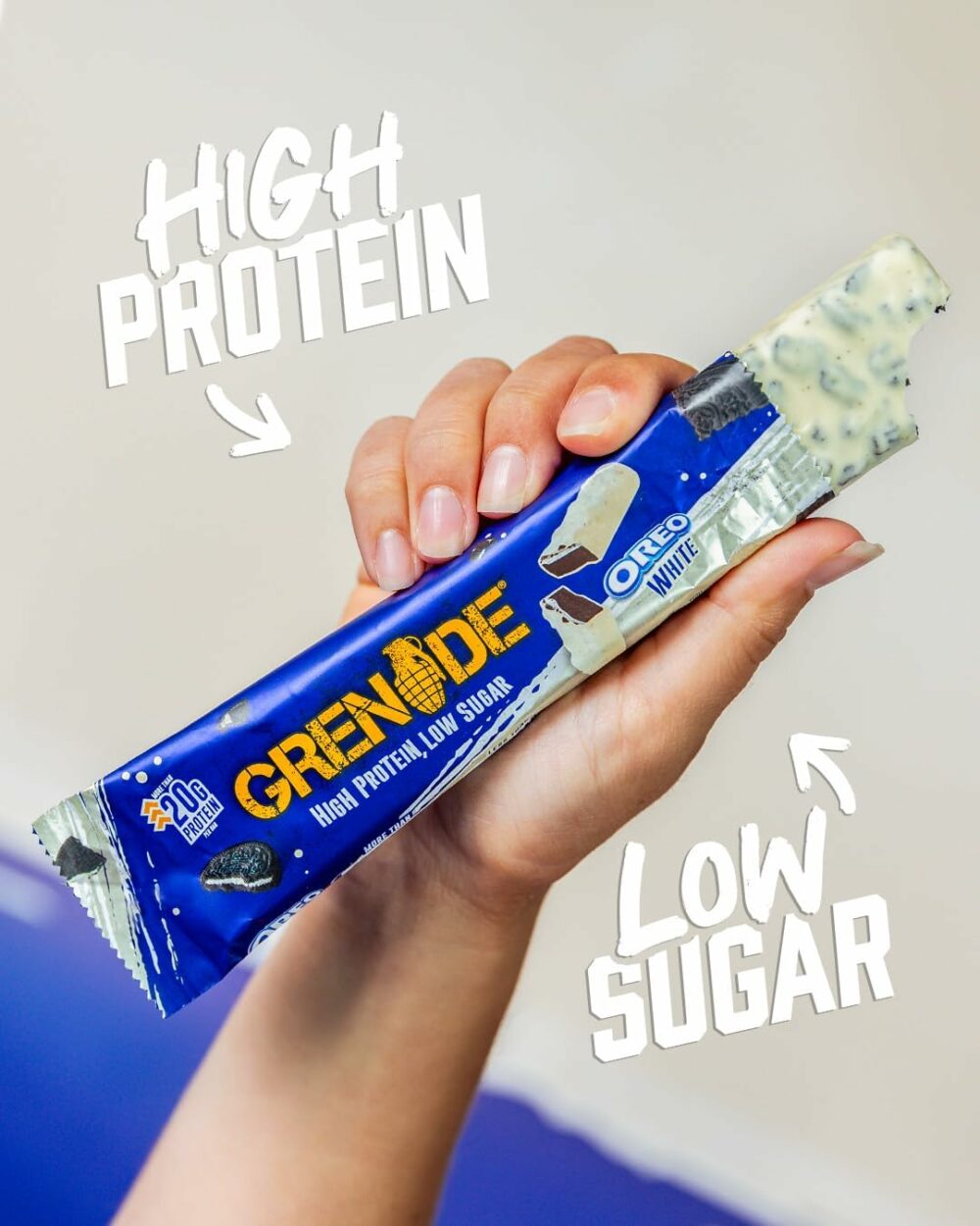 【Flash Sale】Grenade OREO White Protein Bar - High Protein, Low Sugar, 12 x 60 g - Image 3