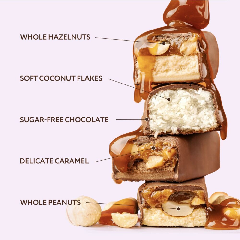 【Flash Sale】FitnesSHOCK Protein Bar Mix Box 24-Variety-Pack, No Added Sugar, High 20% Protein, Low Carb, Lower Calories, Rich in Fiber 24x50g - Image 5