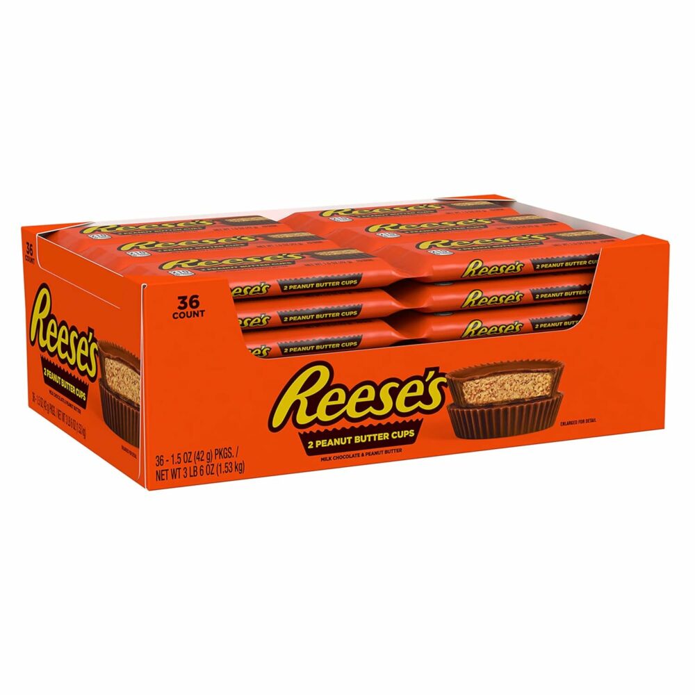 REESE'S Milk Chocolate Peanut Butter Cups, Candy Packs, 1.5 oz (36 Count) - Image 3