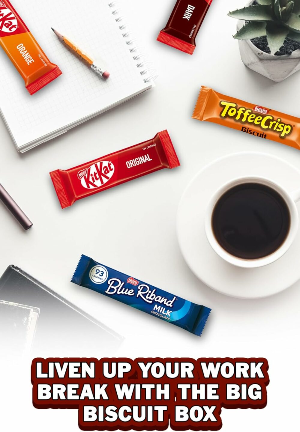 【Flash Sale】 Nestlé Kitkat and Friends Big Biscuit Box | 69 x Chocolate Biscuit Bars - KitKat, Blue Riband, Toffee Crisp | Box 1.357kg - Image 4