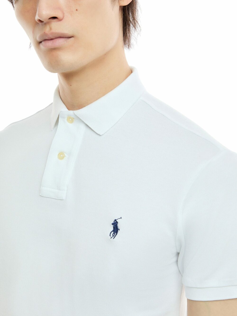Slim Fit Mesh Polo Shirt - Image 6