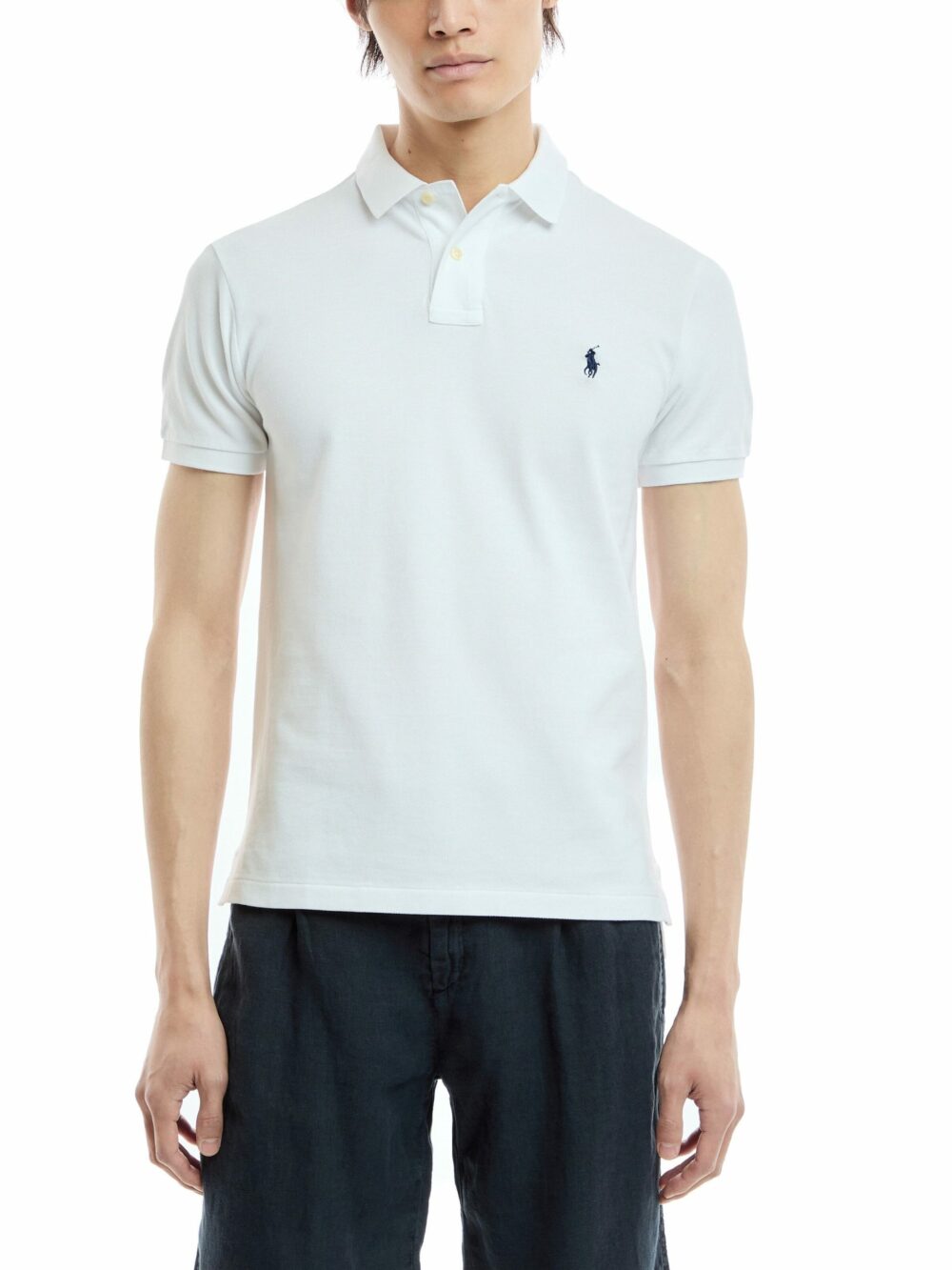 Slim Fit Mesh Polo Shirt - Image 7