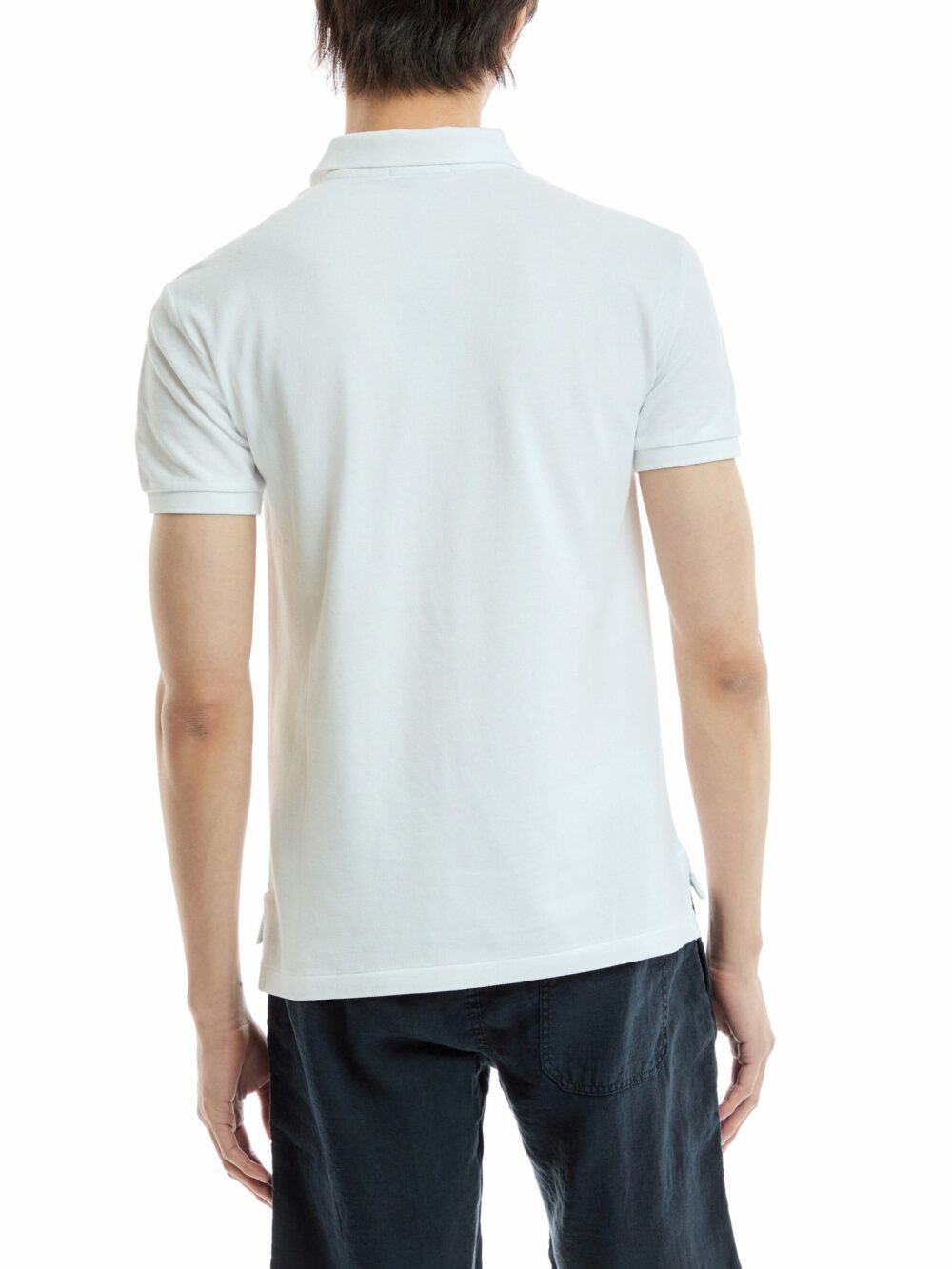 Slim Fit Mesh Polo Shirt - Image 8