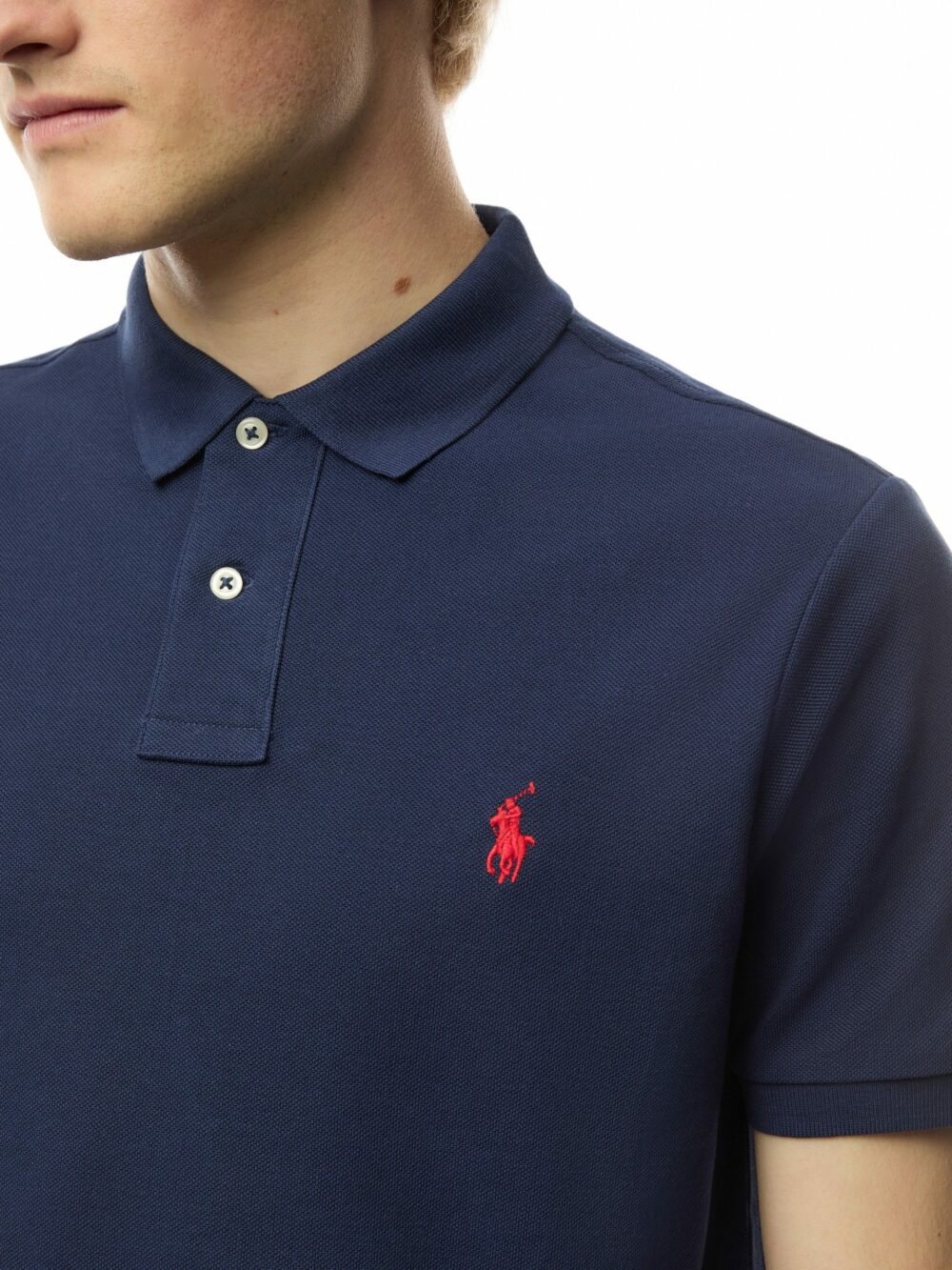 Basic Custom Fit Short Sleeve Polo Shirt - Image 4