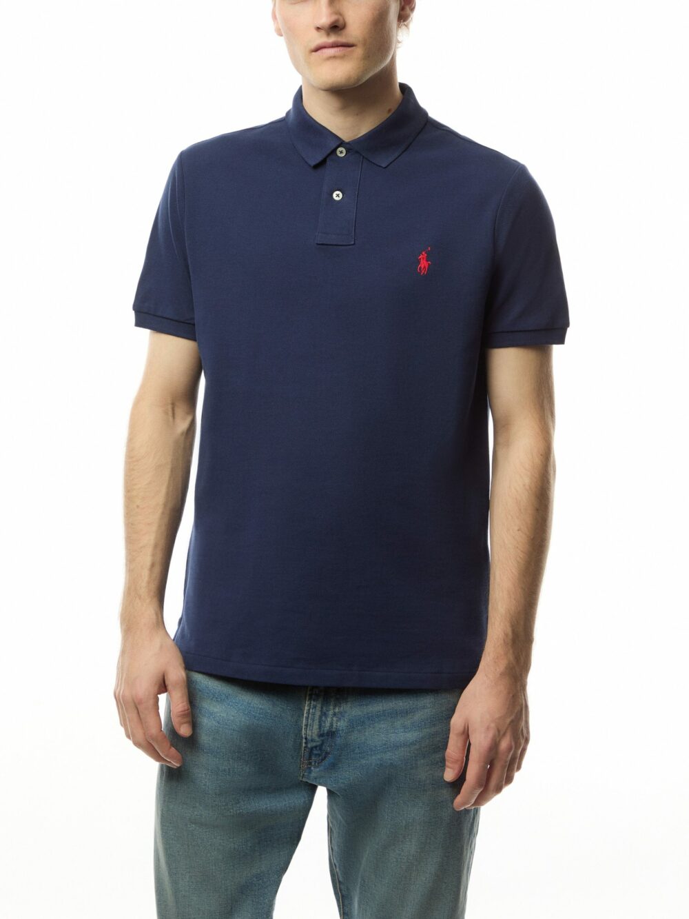 Basic Custom Fit Short Sleeve Polo Shirt - Image 5