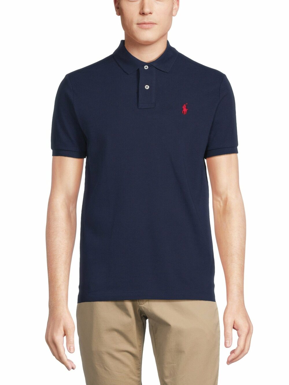 Basic Custom Fit Short Sleeve Polo Shirt - Image 8