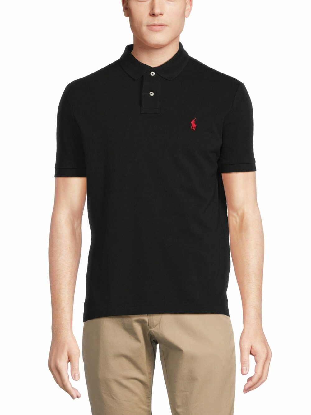 Basic Custom Fit Short Sleeve Polo Shirt - Image 7