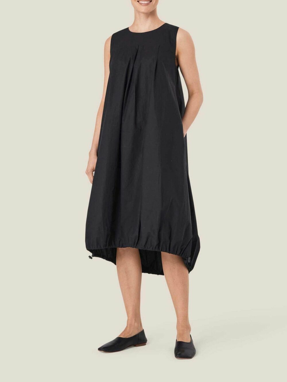 Otoba Poplin Bubble Hem Dress - Image 3