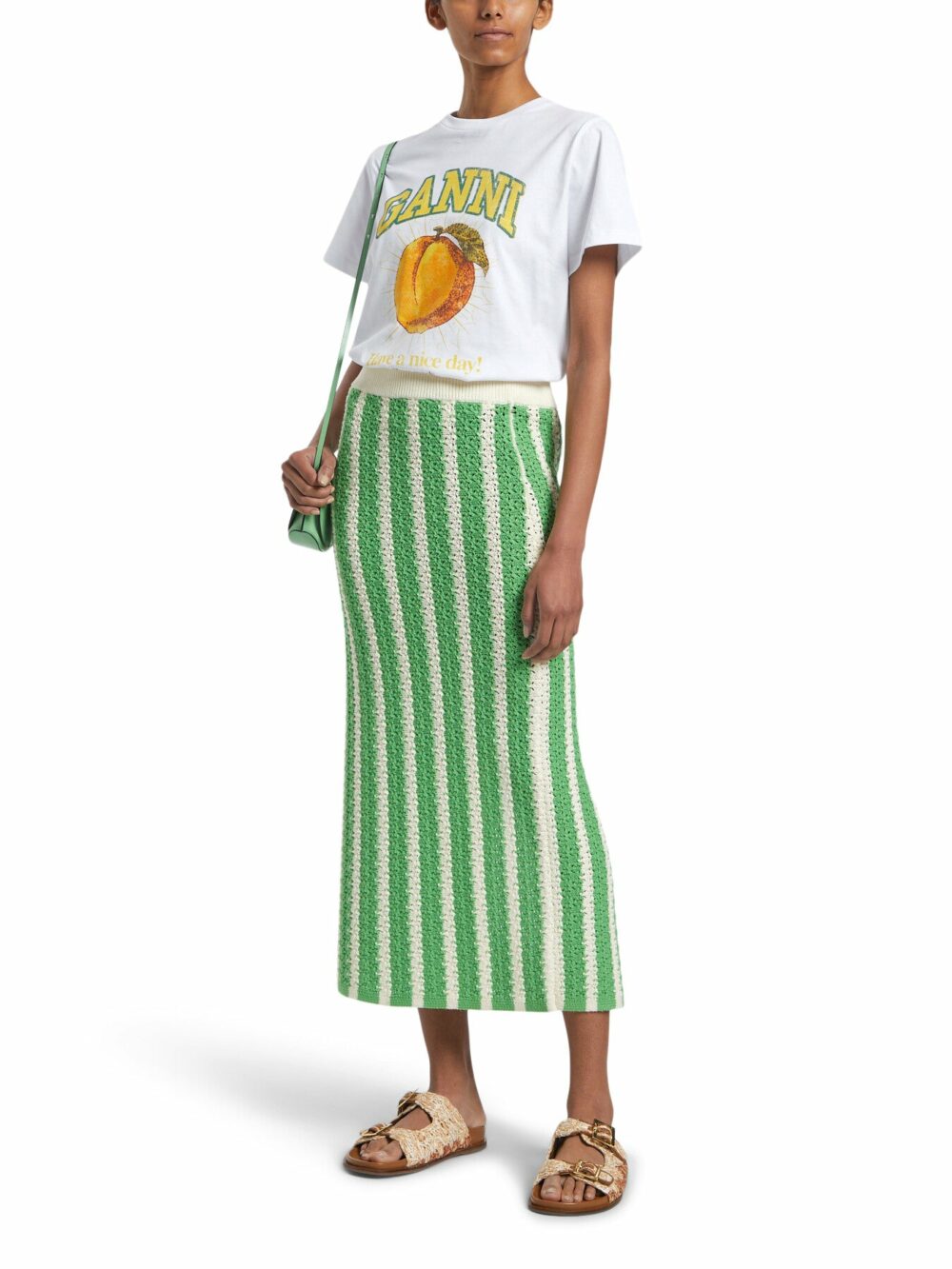 Basic Jersey Peach Relaxed T-shirt - Image 3