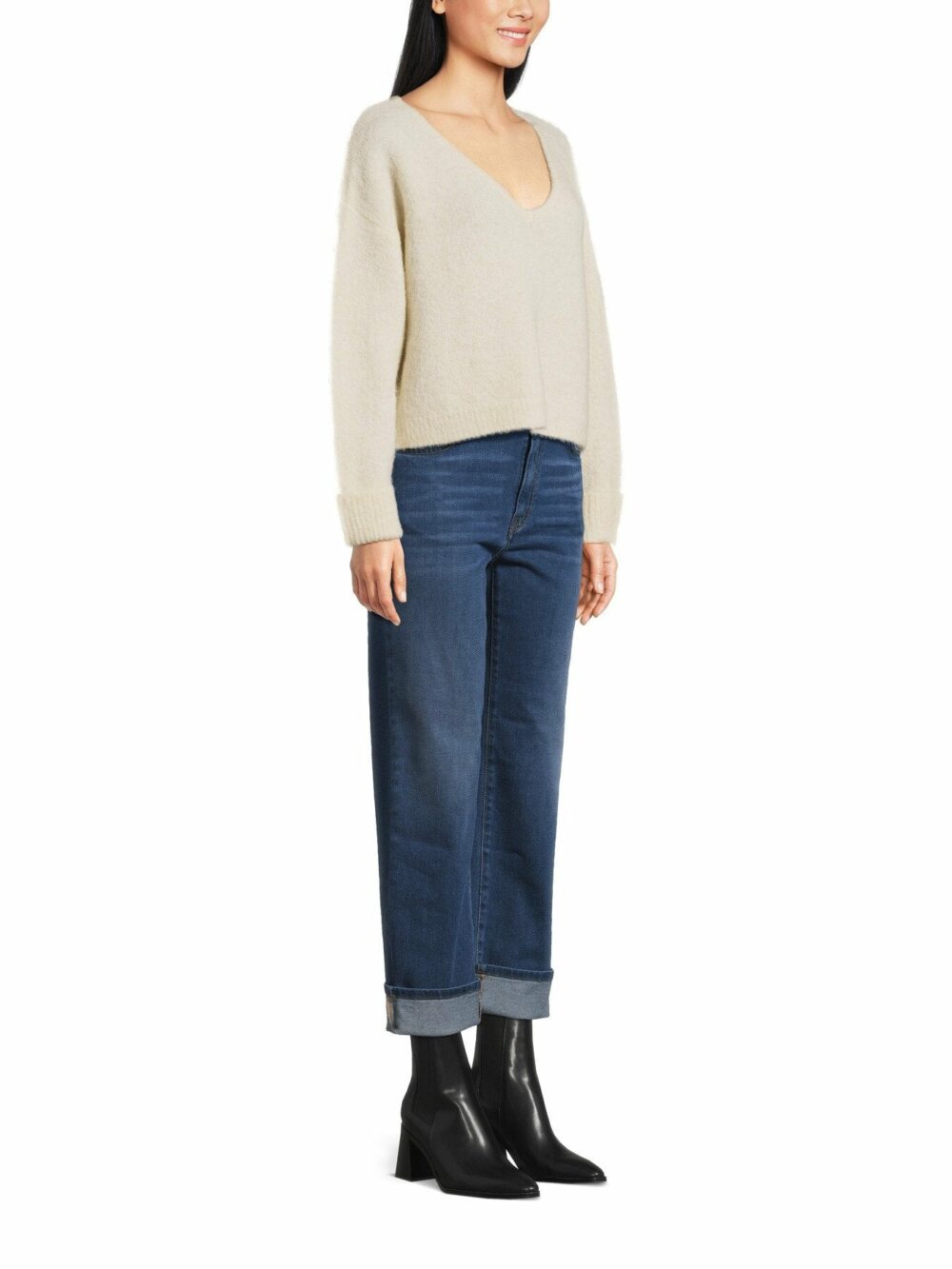East V Neck Knit Jumper - Image 5