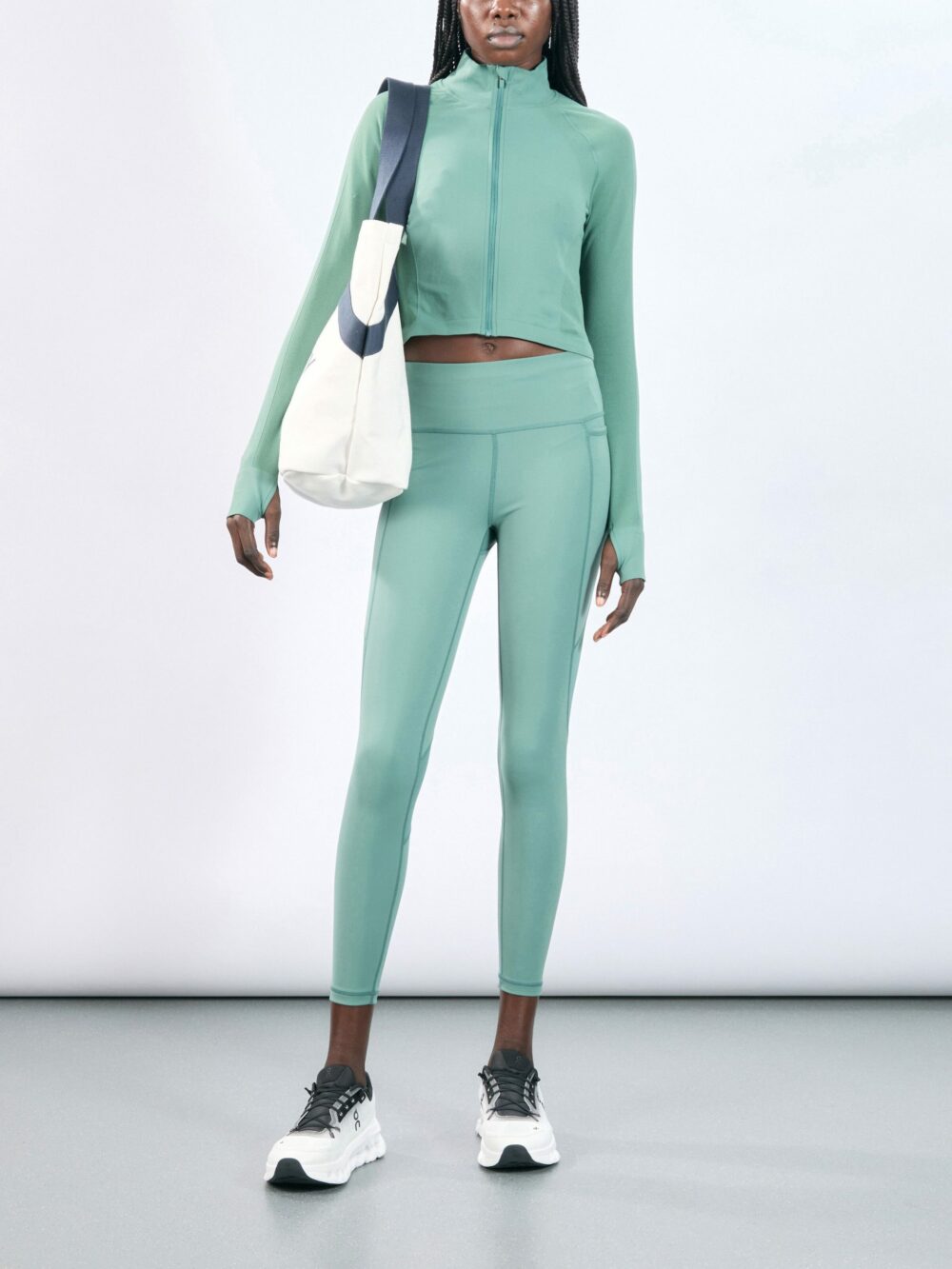 Power Aerial Mesh 7/8 Gym Leggings - Image 2