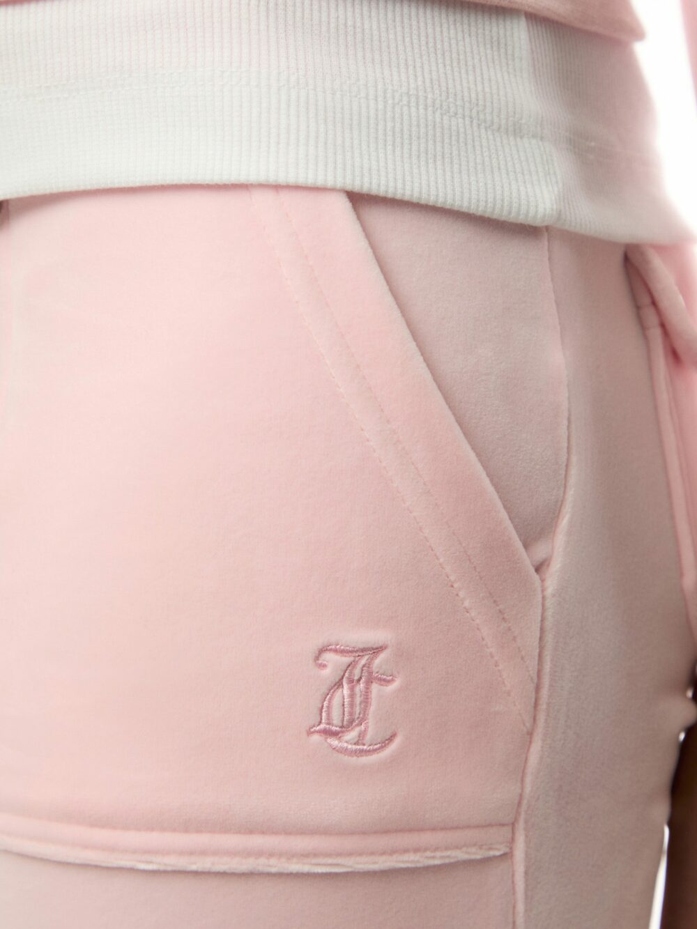 Classic Velour Mid Rise Pocketed Trackpant - Image 3