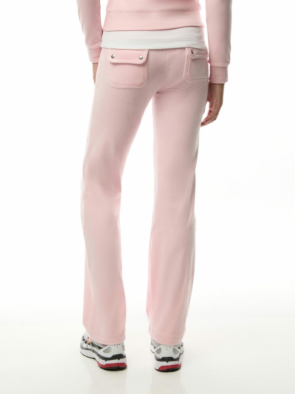 Classic Velour Mid Rise Pocketed Trackpant - Image 5