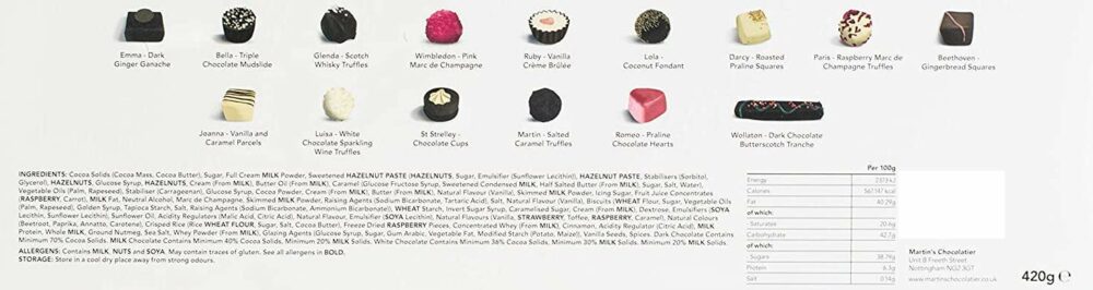 【Flash Sale】Martin’s Chocolatier Signature Collection | Luxury Handmade Chocolate Box | 30 Belgian Chocolates, 15 Assorted Flavours | Ideal Present for Special Occasions (Artisan) - Image 6