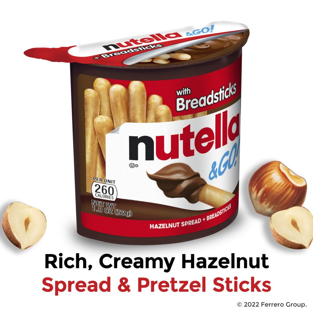 【Flash Sale】Nutella & GO! Hazelnut and Cocoa Spread with Breadsticks, Snack Pack, 1.8 oz each, Bulk 24 Pack - Image 2