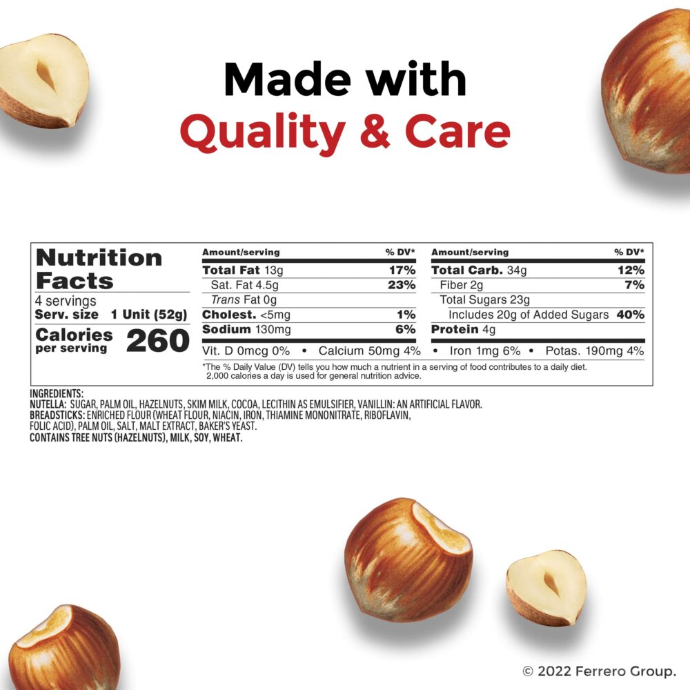 【Flash Sale】Nutella & GO! Hazelnut and Cocoa Spread with Breadsticks, Snack Pack, 1.8 oz each, Bulk 24 Pack - Image 6