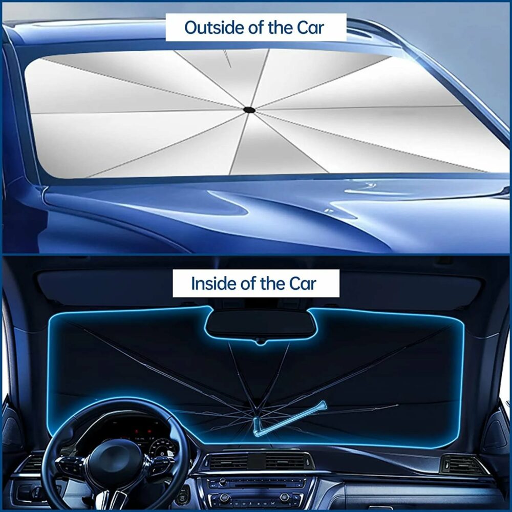 🔥🔥🔥Car Windshield Sun Shade Umbrella (Auto Windshield Covers Most Cars) - Image 3