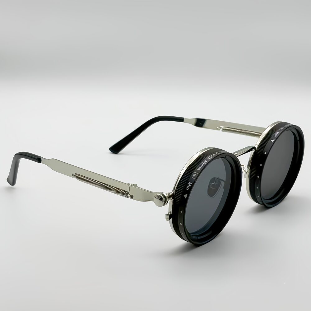 Fashionable Adjustable Sunglasses: Suitable for retro punk parties, sunshade, sun protection and festivals like Easter, graduation season, Halloween and Christmas. With aluminum-magnesium lenses, alloy frames, a glasses case and a lens cloth. - Image 5