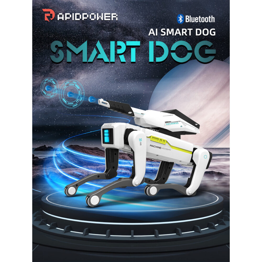 Electric RC Ai Intelligent Robot Dog Multifunction Bluetooth RC Mechanical Dog with turret Educational Toy Bionic Smart Robot Toy Gift - Image 8