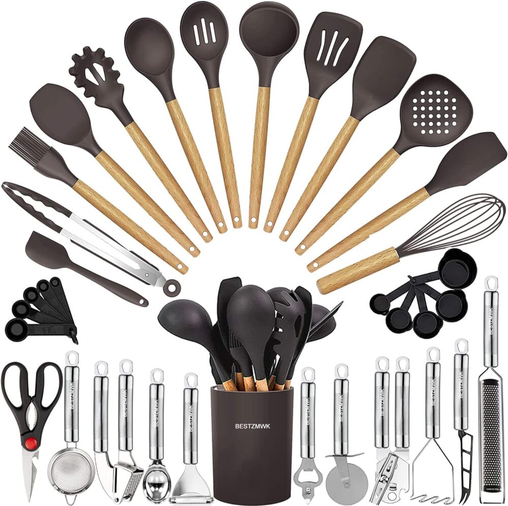 Cooking Utensils Set- 35 PCs Kitchen Utensils with Grater - Image 25