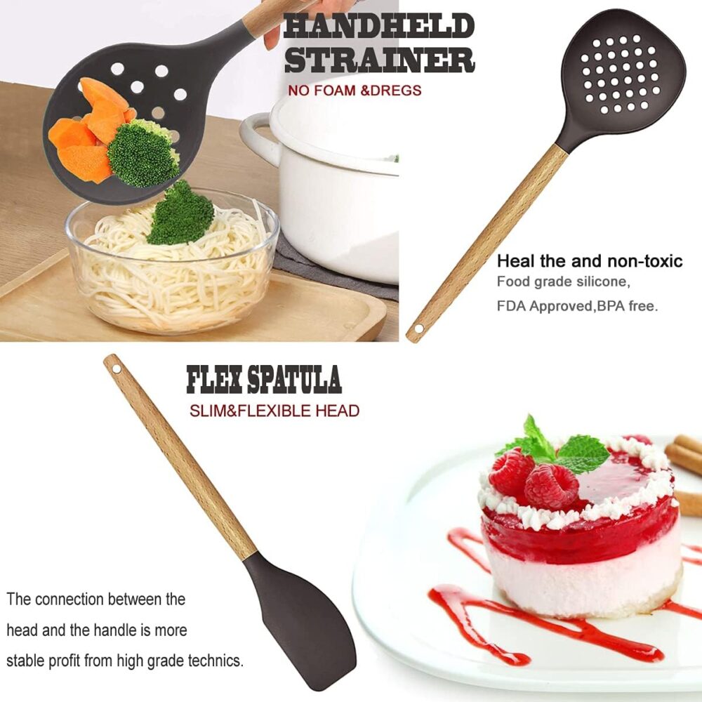 Cooking Utensils Set- 35 PCs Kitchen Utensils with Grater - Image 30