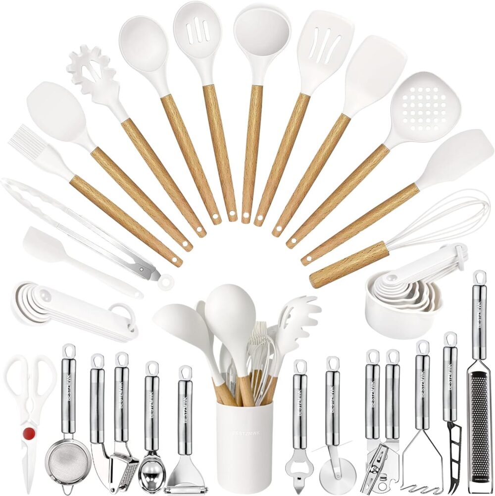 Cooking Utensils Set- 35 PCs Kitchen Utensils with Grater - Image 9