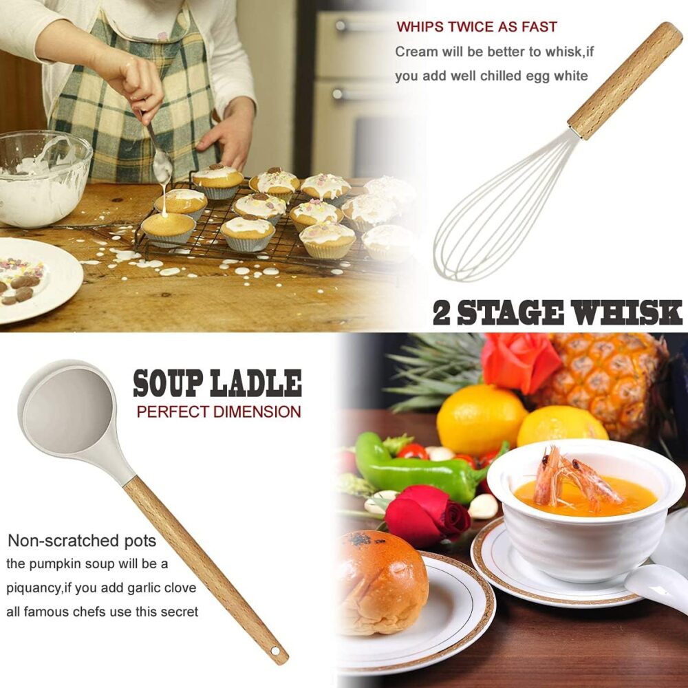 Cooking Utensils Set- 35 PCs Kitchen Utensils with Grater - Image 4