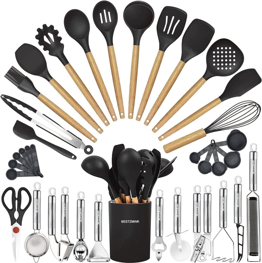 Cooking Utensils Set- 35 PCs Kitchen Utensils with Grater - Image 20