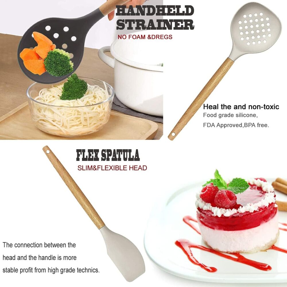 Cooking Utensils Set- 35 PCs Kitchen Utensils with Grater - Image 6