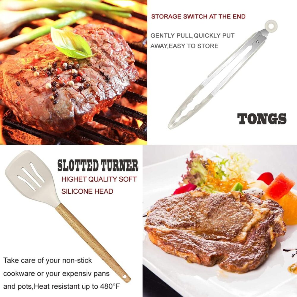 Cooking Utensils Set- 35 PCs Kitchen Utensils with Grater - Image 3