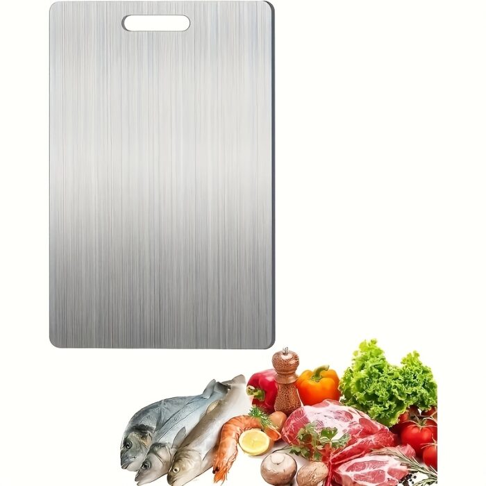 2024 Premium Stainless Steel - Double-Sided Food-Grade Stainless Steel for Kitchen & Dining Room, Durable & Easy to Clean, Ideal for Food Preparation & Serving, Kitchen Essentials|Modern Kitchenware|Durable Kitchenware