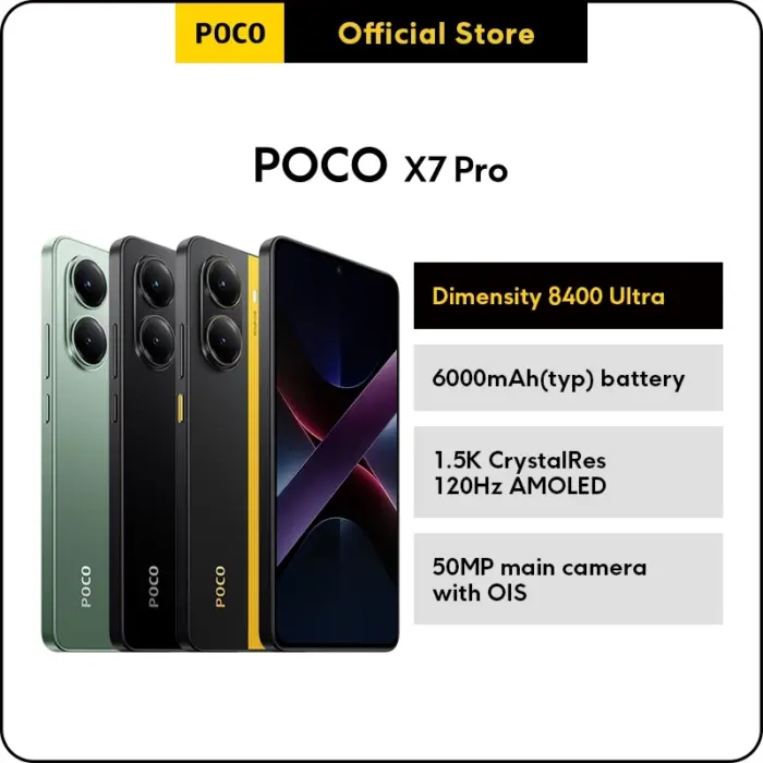 POCO X7 Pro – 90W Fast Charge ⚡ 6000 mAh Battery 🔋 12GB + 512GB | Official Clearance Promo – Only RM 69.9 🚚 Ships from Selangor The last 100 units