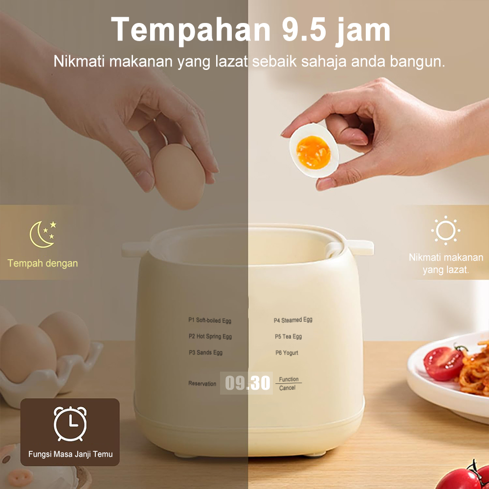 Simmo Electric Egg Boiler Egg Cooker 200W 4 Egg Boiler Capacity Automatic Quickly Cooked Multifunctional Egg Steamer