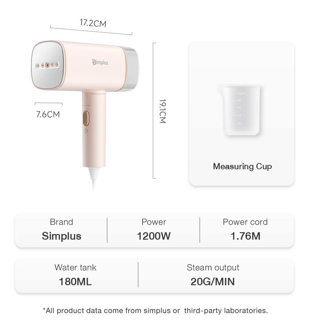 【Simplus Series】Handheld Garment Steamer Iron Steam Portable Travel High Capacity Steam Pengukus Pakaian Tangan [Limited exclusive benefits for new users]