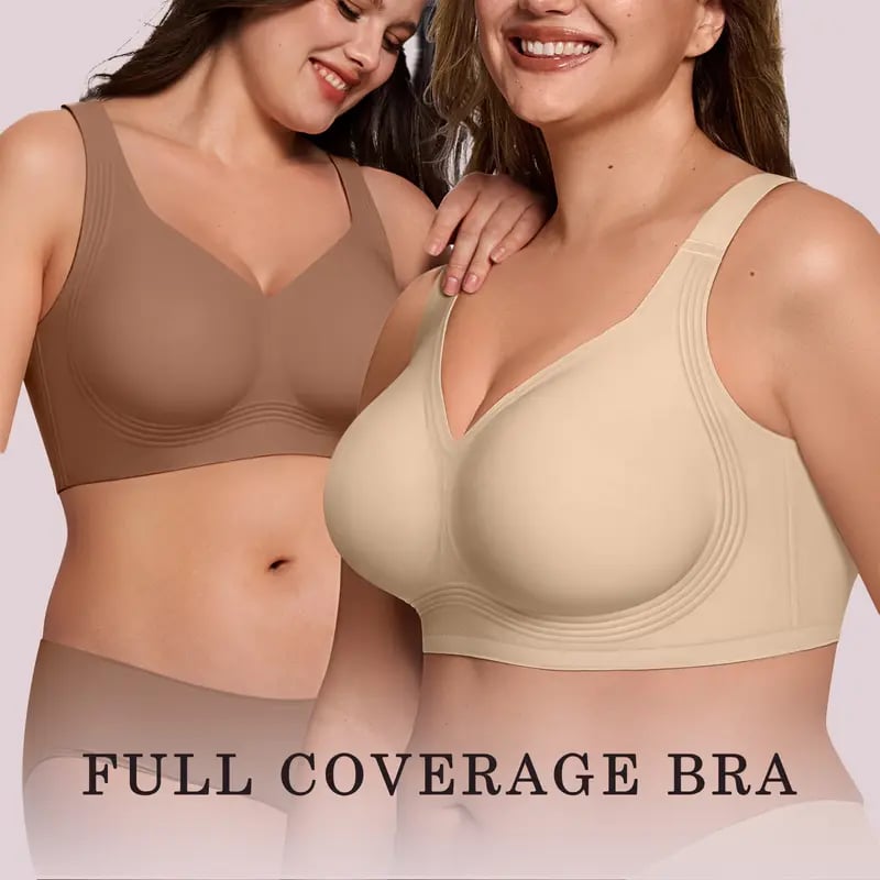 👙Women's Seamless Full Coverage Wireless Bra - Ultra-Soft Support & Invisible Comfort for Everyday Wear 🌸💫