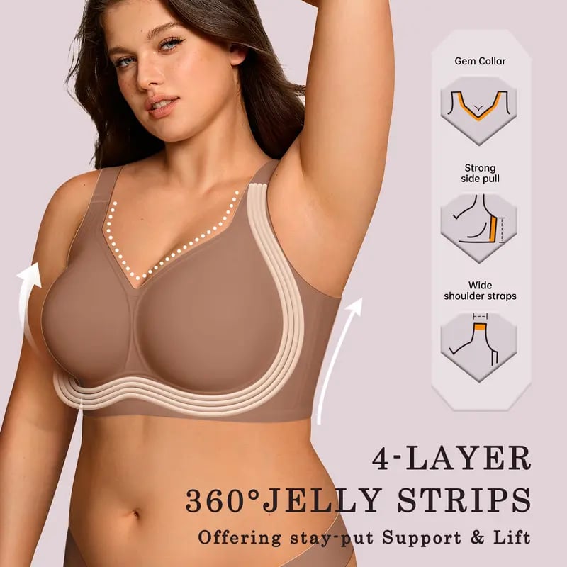 👙Women's Seamless Full Coverage Wireless Bra - Ultra-Soft Support & Invisible Comfort for Everyday Wear 🌸💫