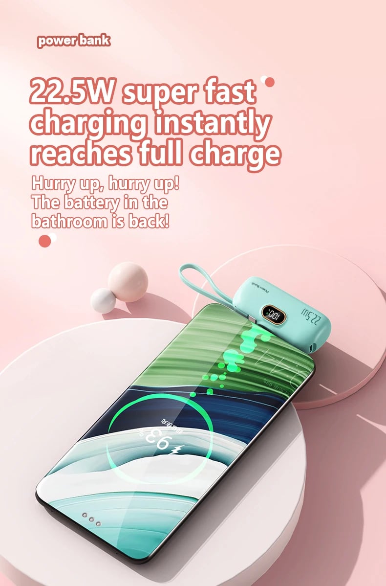 🎉⏰4000mAh Mini Portable Charger Power Bank for phone🔋