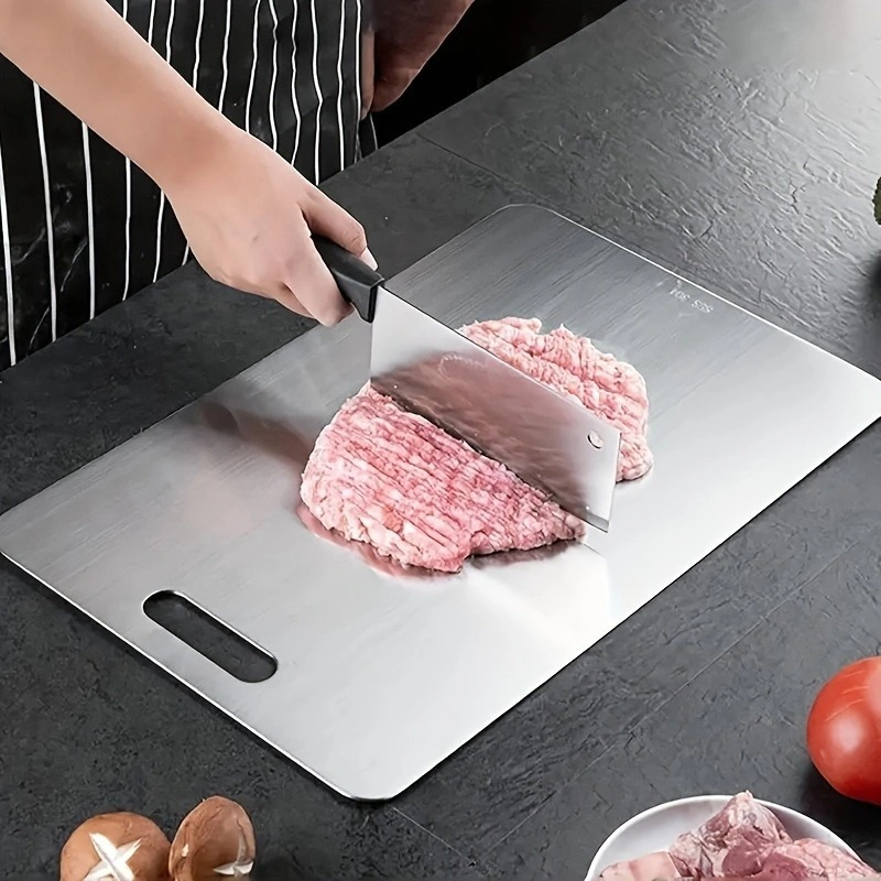 2025 Premium Stainless Steel - Double-Sided Food-Grade Stainless Steel for Kitchen & Dining Room, Durable & Easy to Clean, Ideal for Food Preparation & Serving, Kitchen Essentials|Modern Kitchenware|Durable Kitchenware