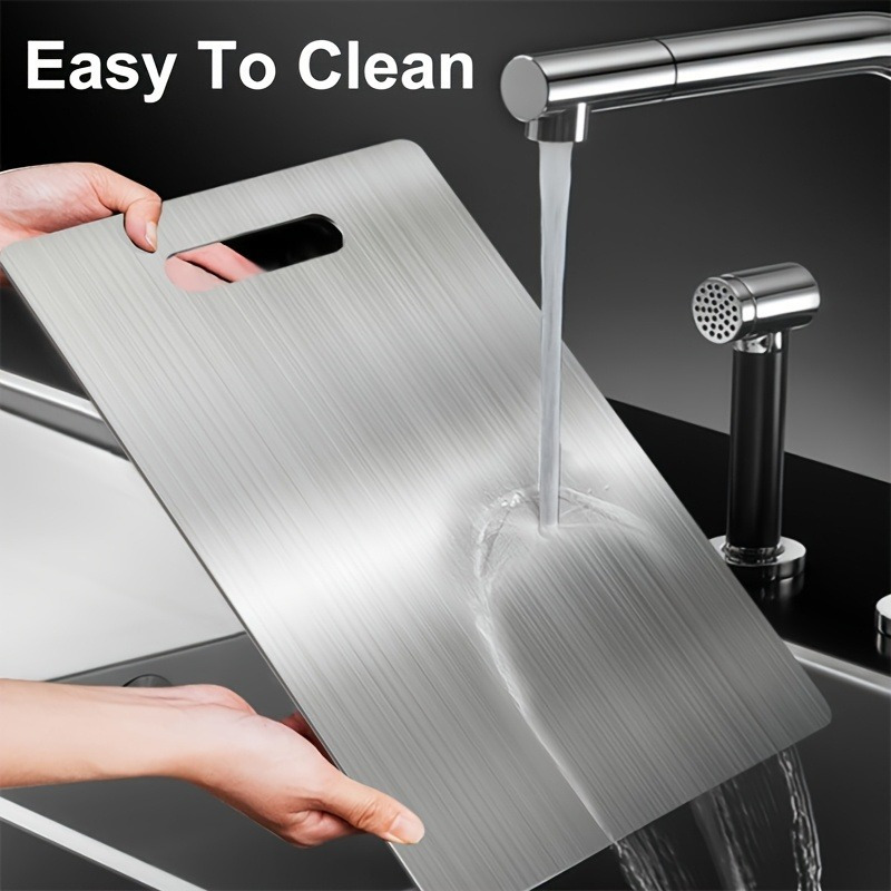 2025 Premium Stainless Steel - Double-Sided Food-Grade Stainless Steel for Kitchen & Dining Room, Durable & Easy to Clean, Ideal for Food Preparation & Serving, Kitchen Essentials|Modern Kitchenware|Durable Kitchenware