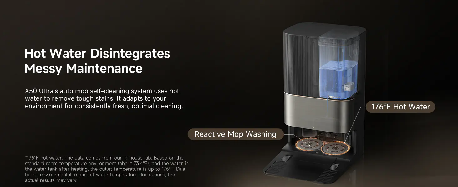 X50 Ultra Robot Vacuum and Mop - Halloween Limited time 10% discount Auto-Empty and Mop Self-Cleaning, 20,000Pa Suction, Obstacle Avoidance and 360° Navigation, Corner to Edge Deep Cleaning, Detangling Brush