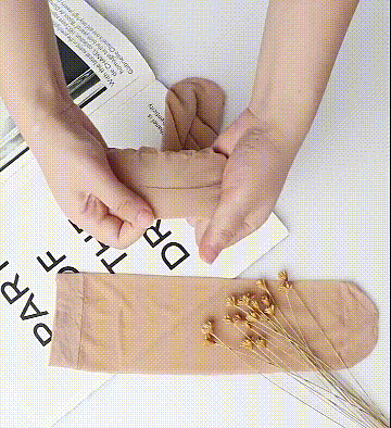 Women’s sheer crystal silk socks