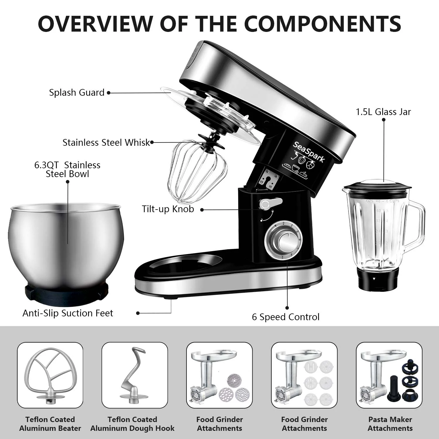 5-in-1 Multifunctional Vertical Mixer