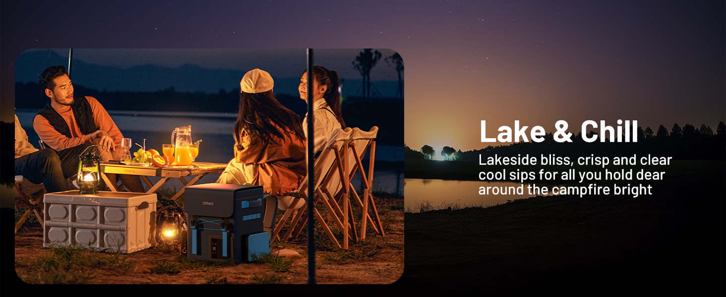 LiTHELi Frozen Pack 12V Car Refrigerator & Portable Electric Cooler. 20L/21QT with 2 U20 Batteries. -4~68℉ Travel Fridge Freezer for Camping.